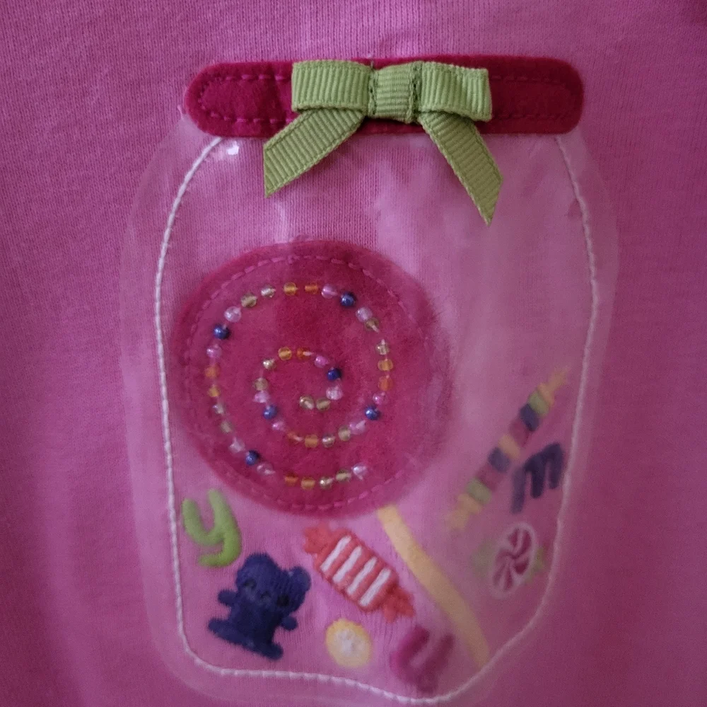 NWT Kid's Gymboree Pink Long Sleeve Candy Jar Shirt Sz 12